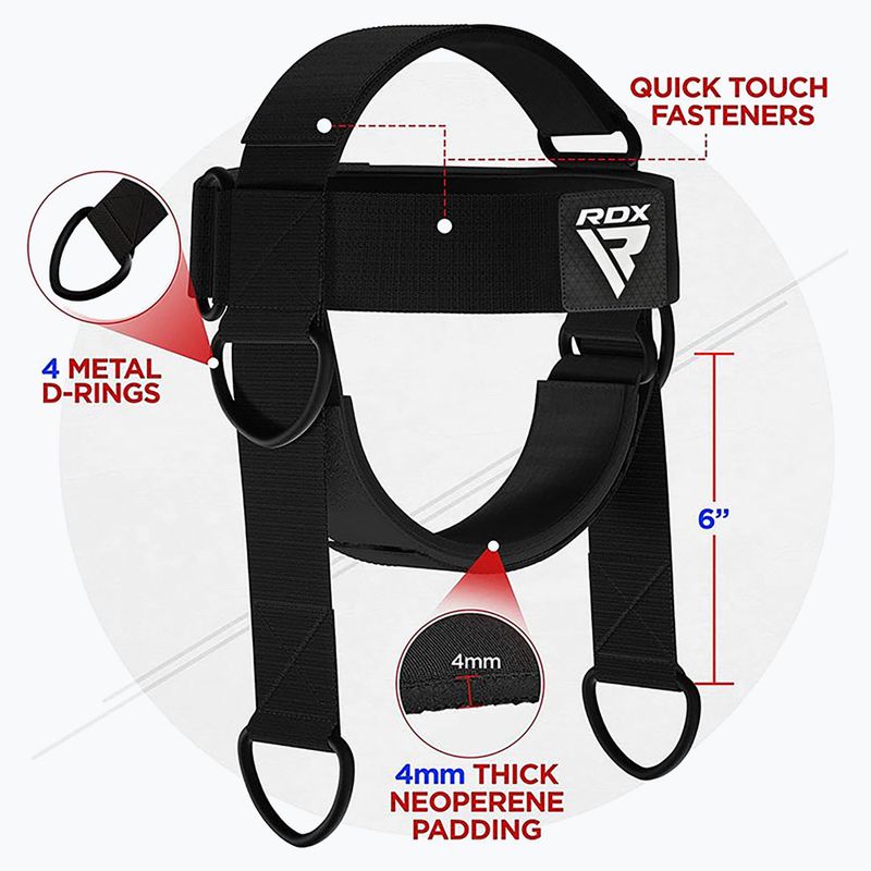 RDX H2 Neck Harness für Gewichtheben schwarz 3