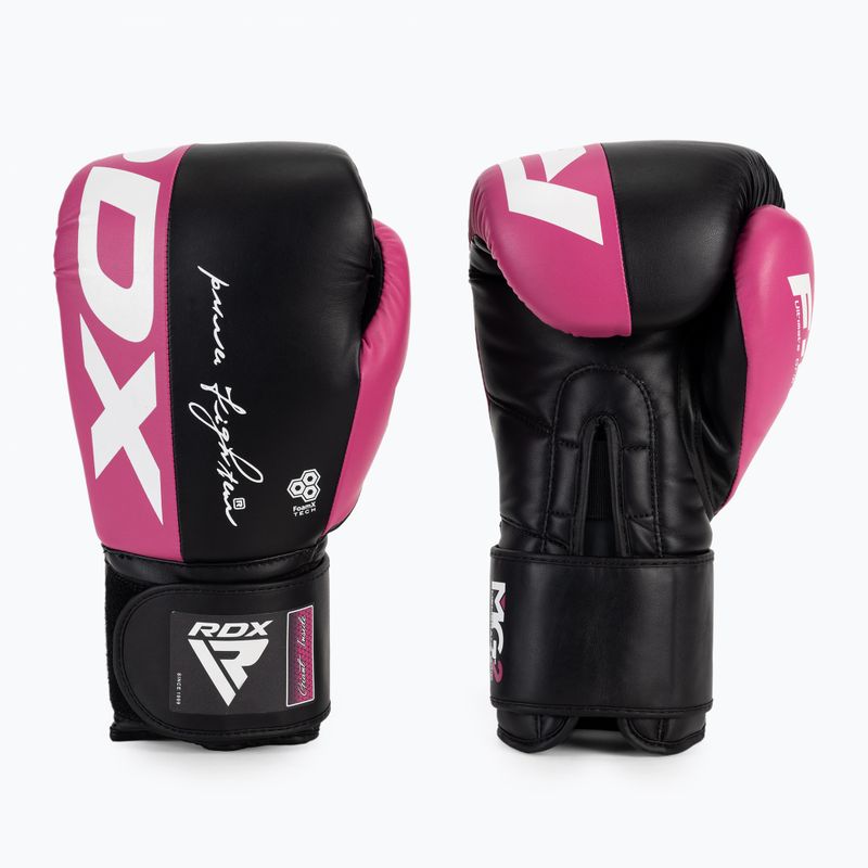 Boxhandschuhe RDX REX F4 rosa-schwarz BGR-F4P-8OZ 3