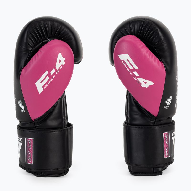 Boxhandschuhe RDX REX F4 rosa-schwarz BGR-F4P-8OZ 4