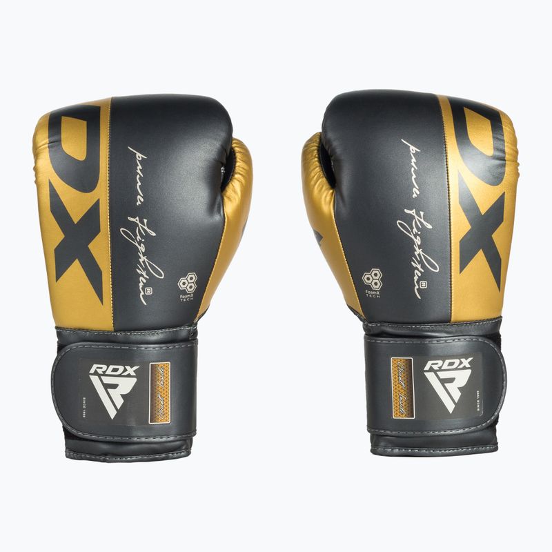 Boxhandschuhe RDX Rex F4 schwarz-gold BGR-F4GL-