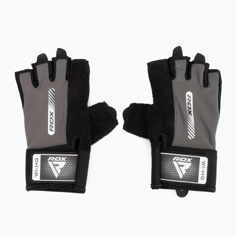 RDX Gym Workout Handschuhe W1 grau 2