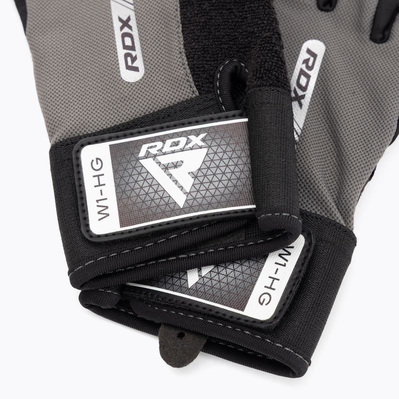 RDX Gym Workout Handschuhe W1 grau 6