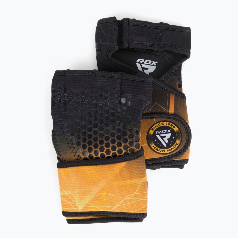 RDX Weight Lifting X1 Long Strap Trainingshandschuhe schwarz/gelb WGN-X1Y