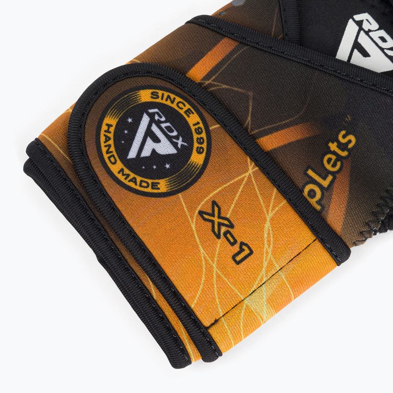 RDX Weight Lifting X1 Long Strap Trainingshandschuhe schwarz/gelb WGN-X1Y 4