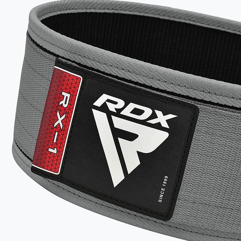 Gewichthebengürtel RDX RX1 grau WBS-RX1G