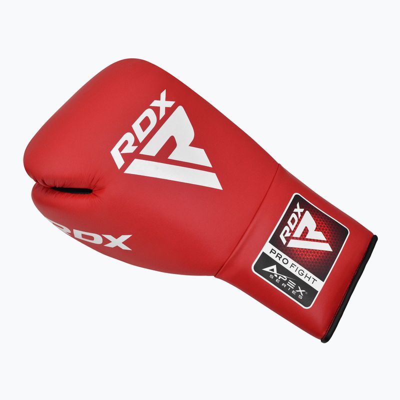 Boxhandschuhe RDX Apex Competition Fight Lace Up Boxing red 2