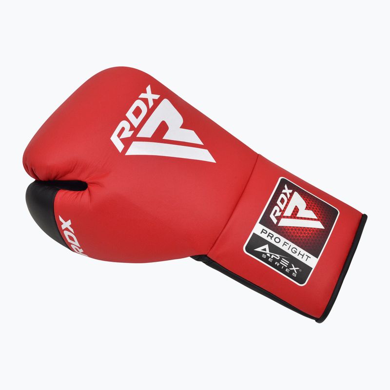 Boxhandschuhe RDX Pro Fight Apex Competition Lace Up Boxing red 2