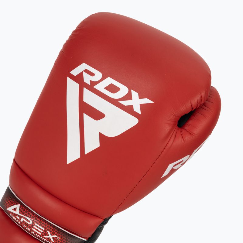 Boxhandschuhe RDX Apex Lace Up Training SPaarring Boxing red 5