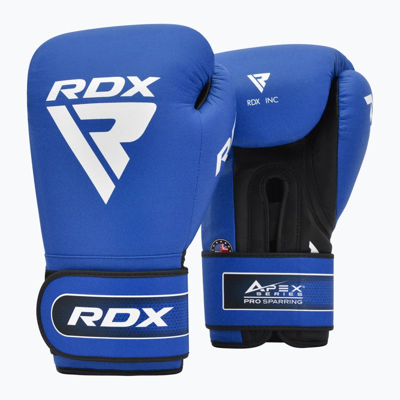 Boxhandschuhe RDX Apex SPaarring Training Boxing Hook & Loop blue