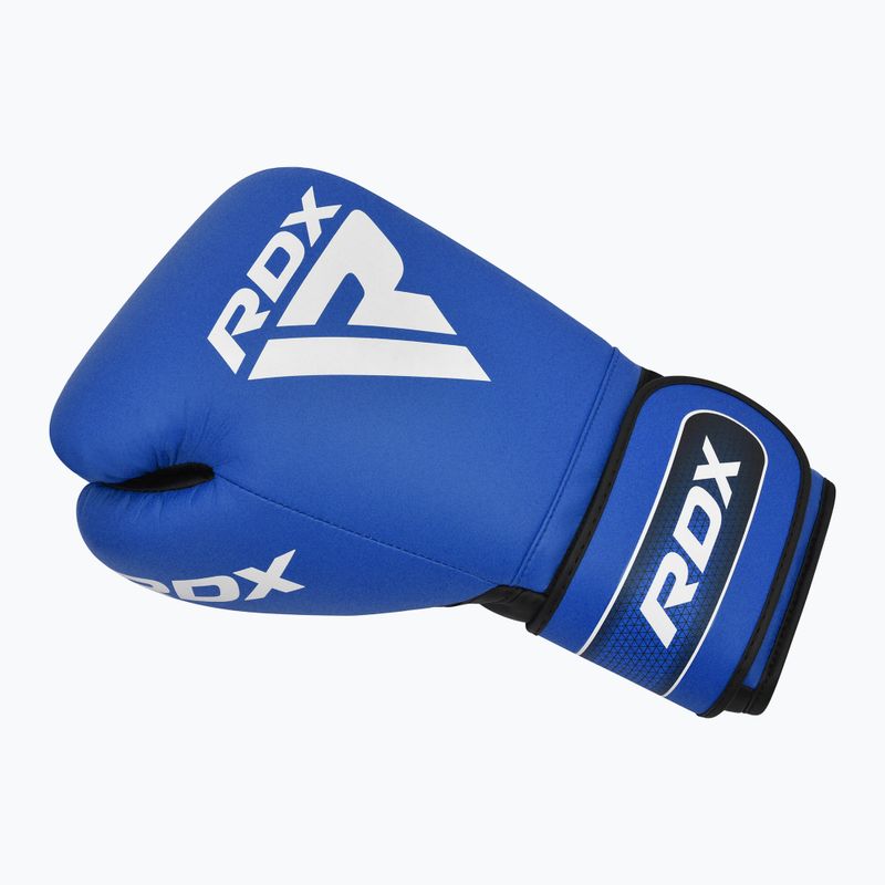 Boxhandschuhe RDX Apex SPaarring Training Boxing Hook & Loop blue 3