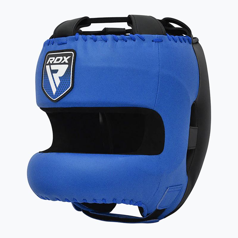 Boxhelm RDX Apex Boxing Head Gear With Nose Protection Bar blue