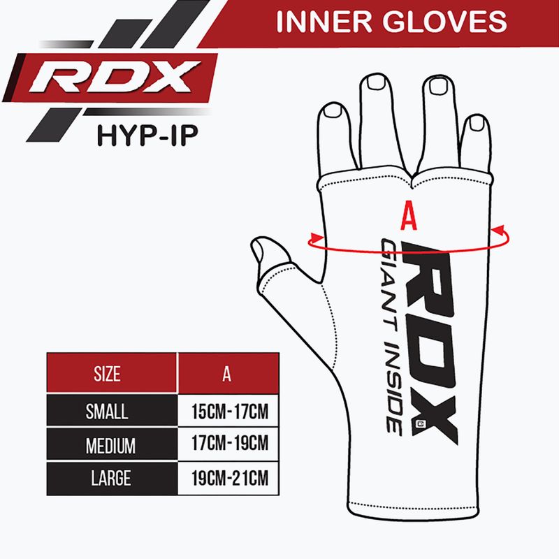 RDX Hosiery Inner Strap Schwarz HYP-IB Handschuhe 8