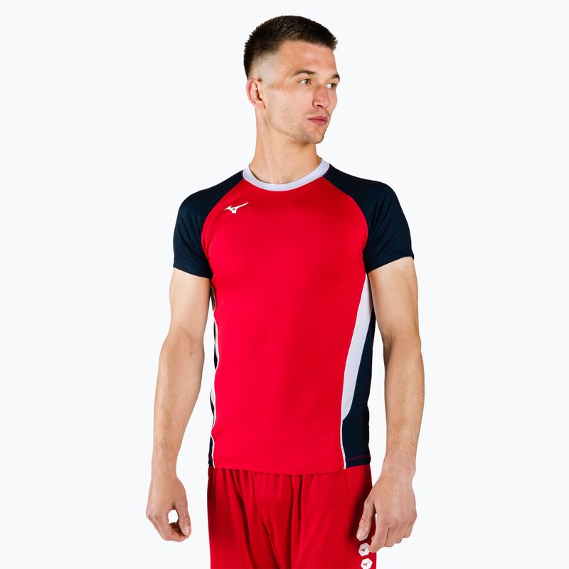 Herren Mizuno Premium High-Kyu Match Shirt rot V2EA700262