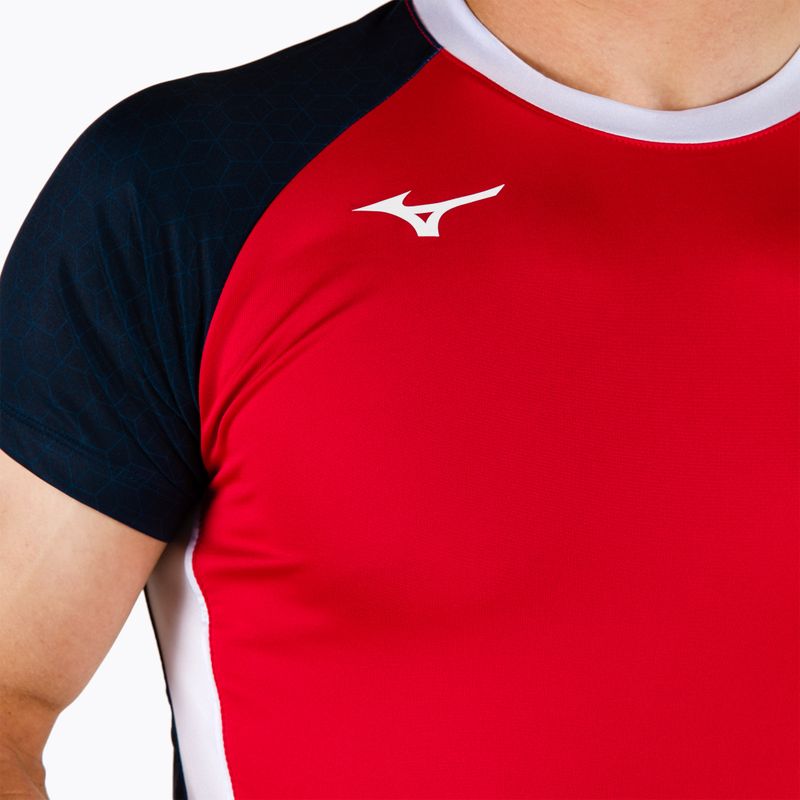 Herren Mizuno Premium High-Kyu Match Shirt rot V2EA700262