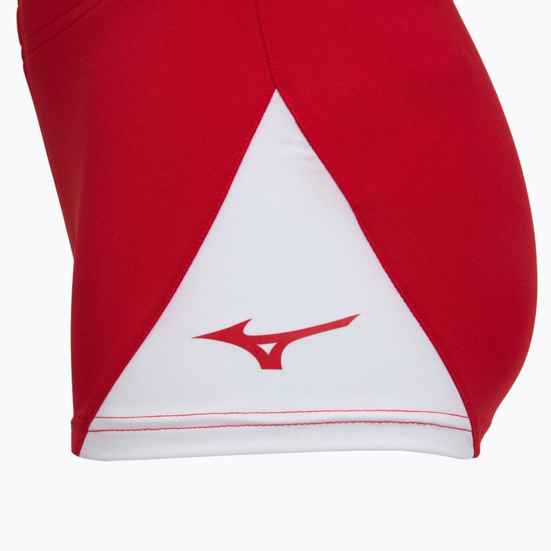 Damen Trainingsshorts Mizuno Myou red/white 4