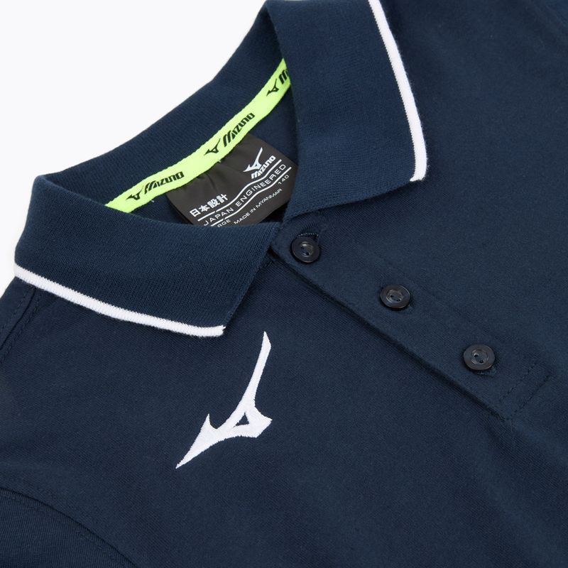 Kinder-Shirt Mizuno Polo navy/white 3