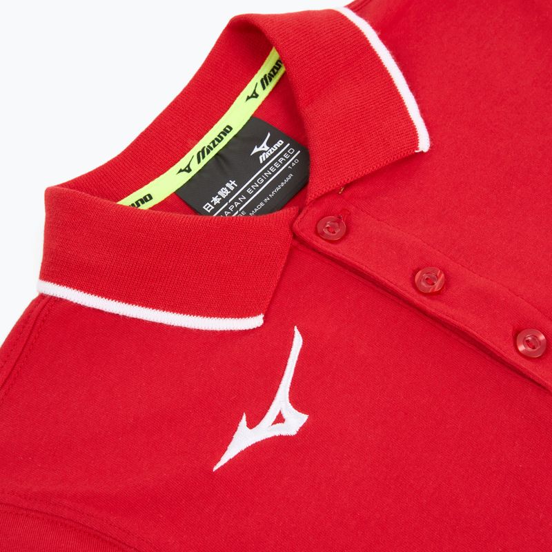Kinder-Shirt Mizuno Polo red/white 3