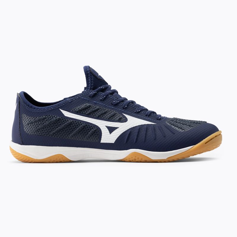 Mizuno Rebula Sala Elite IN Herren Fußballschuhe navy blau Q1GA202001 2