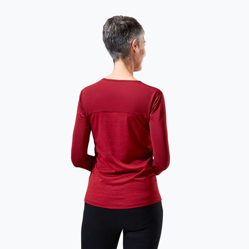 Berghaus Voyager Tech Tee Basecrew Damen-Trekking-Langarmshirt syrah/red dahlia 3