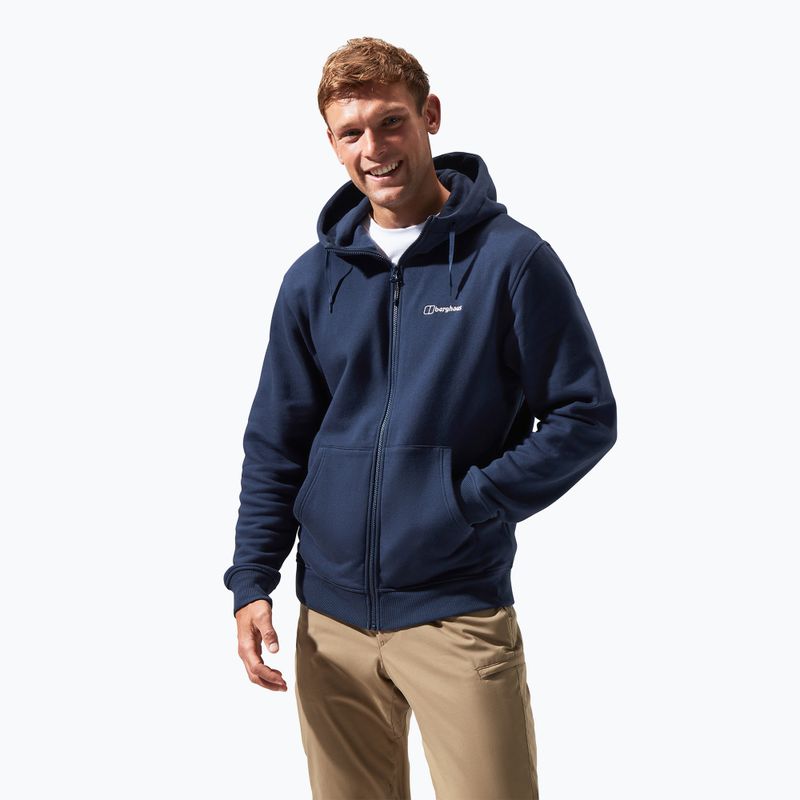 Herren Berghaus Logo Full Zip Sweatshirt dusk