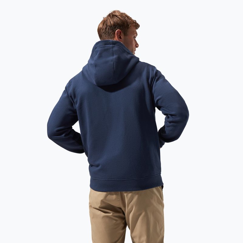 Herren Berghaus Logo Full Zip Sweatshirt dusk 3