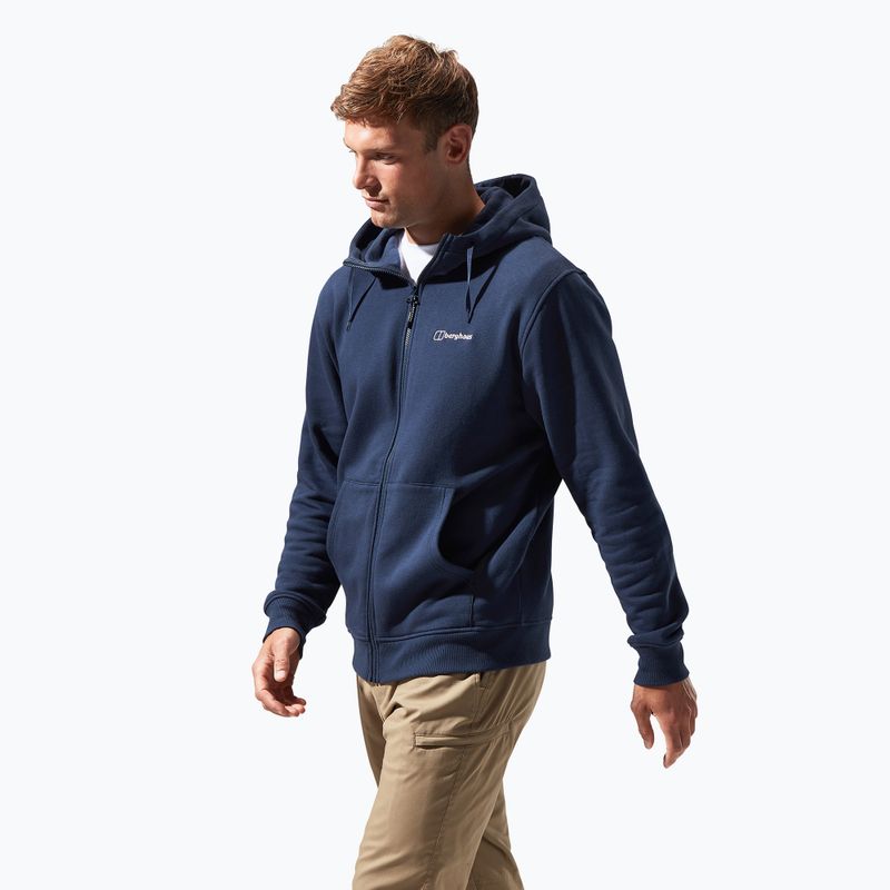 Herren Berghaus Logo Full Zip Sweatshirt dusk 4