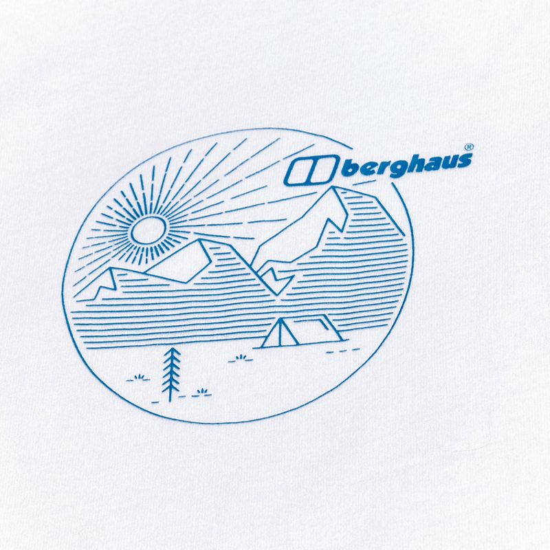 Damen-Langarmshirt Berghaus Linear Landscape reinweiß