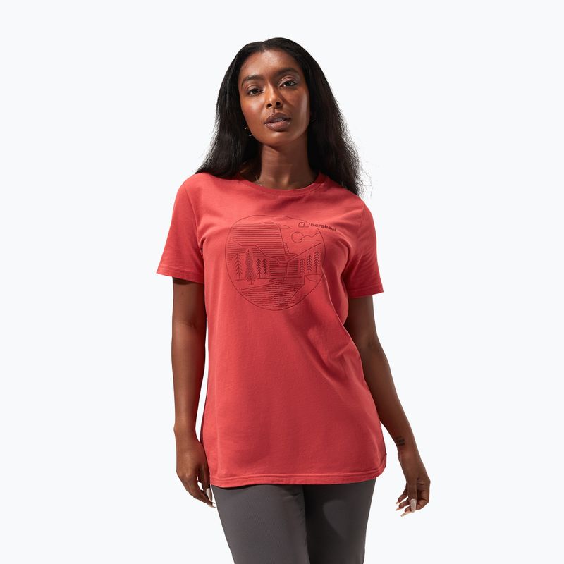 Berghaus Linear Landscape Bratapfel T-Shirt für Frauen