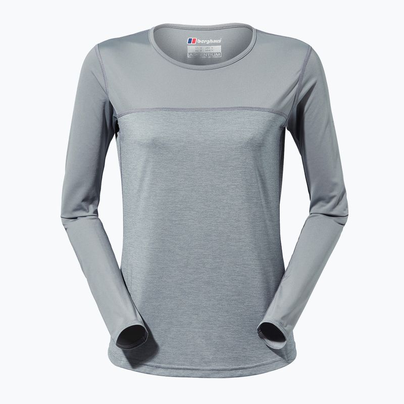 Damen Trekking Langarm Berghaus Voyager Tech Tee Basecrew monument/harbour mist 8