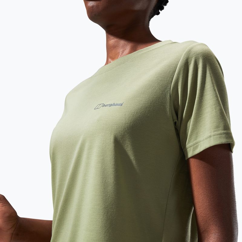 Damen-Trekking-T-Shirt Berghaus Relaxed Tech Super Stretch ölgrün 6