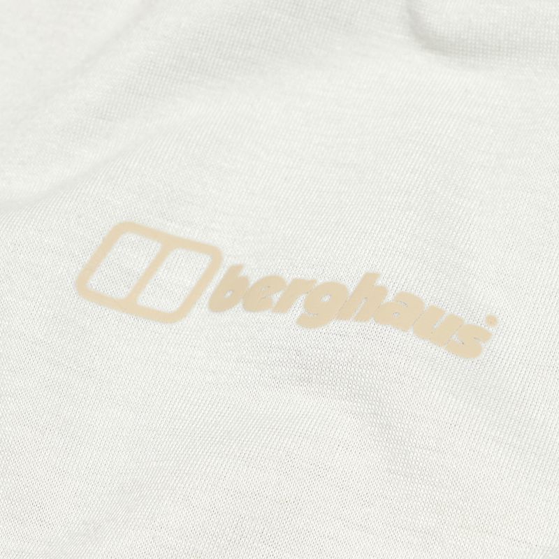 Damen-Trekking-T-Shirt Berghaus Relaxed Tech Super Stretch Knochen weiß