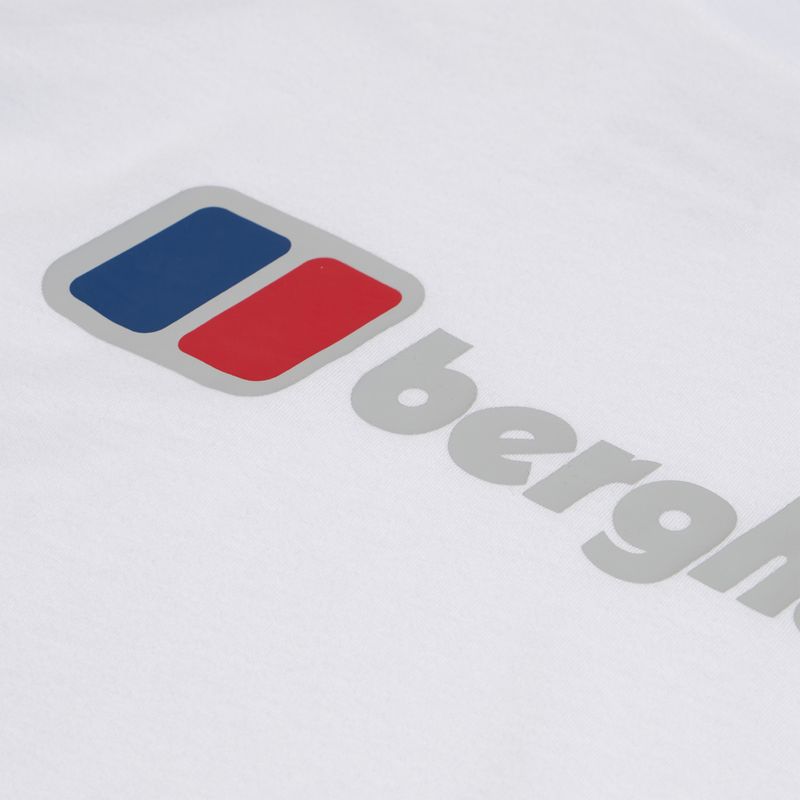 Damen-Langarmshirt Berghaus Boyfriend Big Classic Logo reinweiß