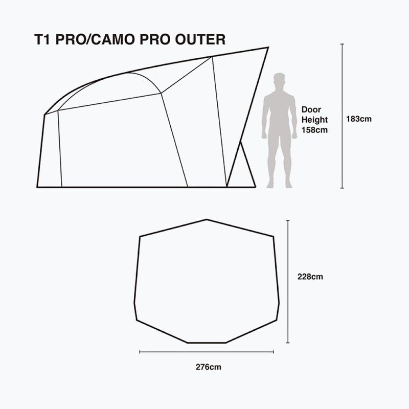 Nash Tackle Titan T1 Camo Pro Angelzelt 7