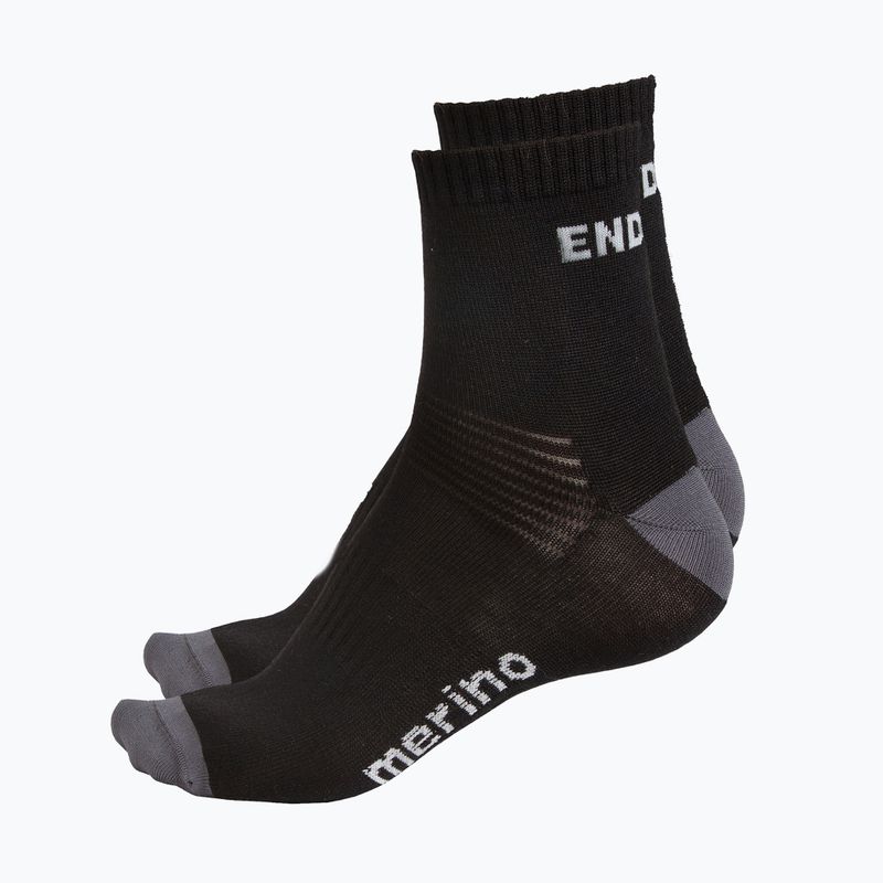Endura Baabaa Merino Socken 2 Paar schwarz