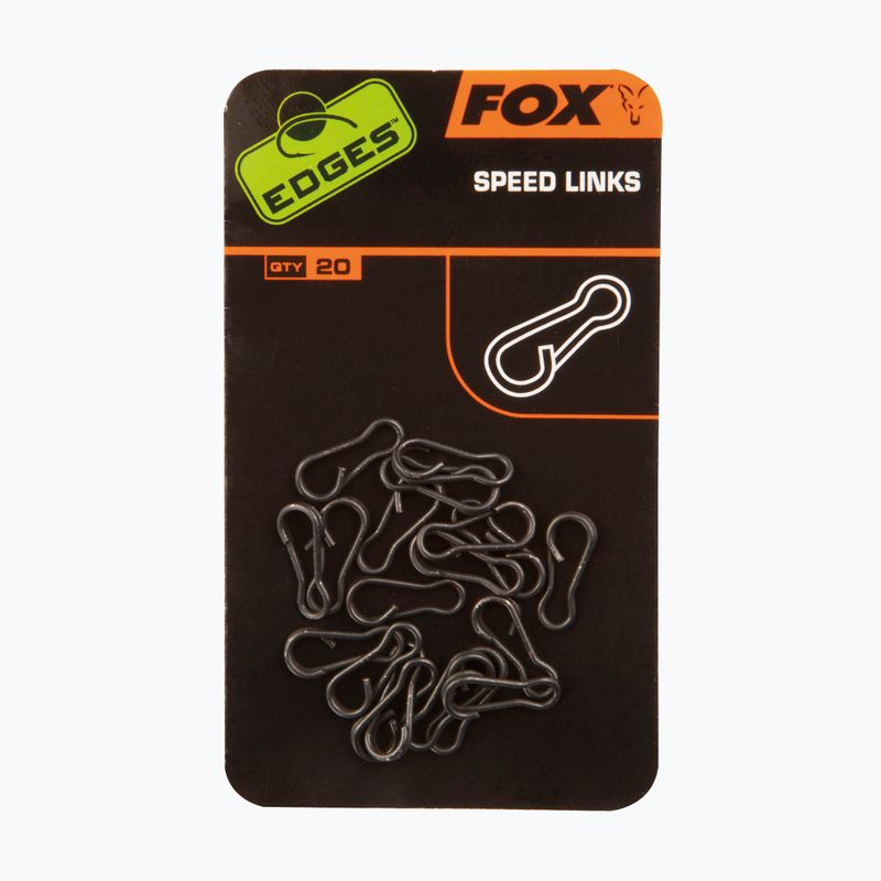 Fox Edges Speed Links Karpfen Verbindungselemente schwarz CAC532