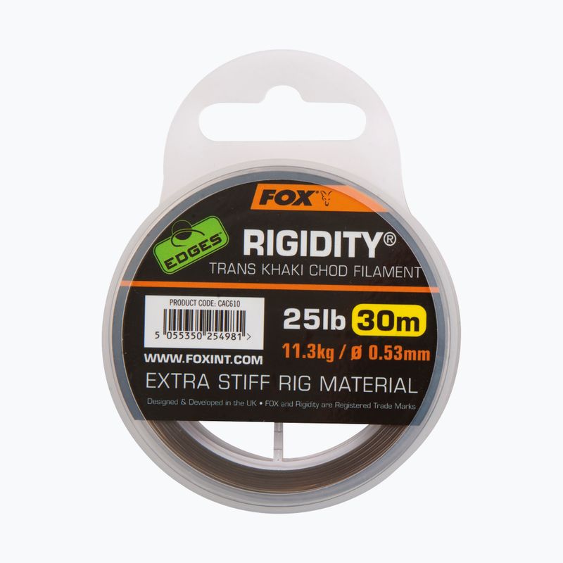FOX Edges Steifigkeit Chod Filament 30 m braun CAC611