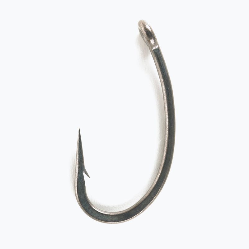 Fox Edges Karpfenhaken Armapoint Curve Shank Größe grau CHK195
