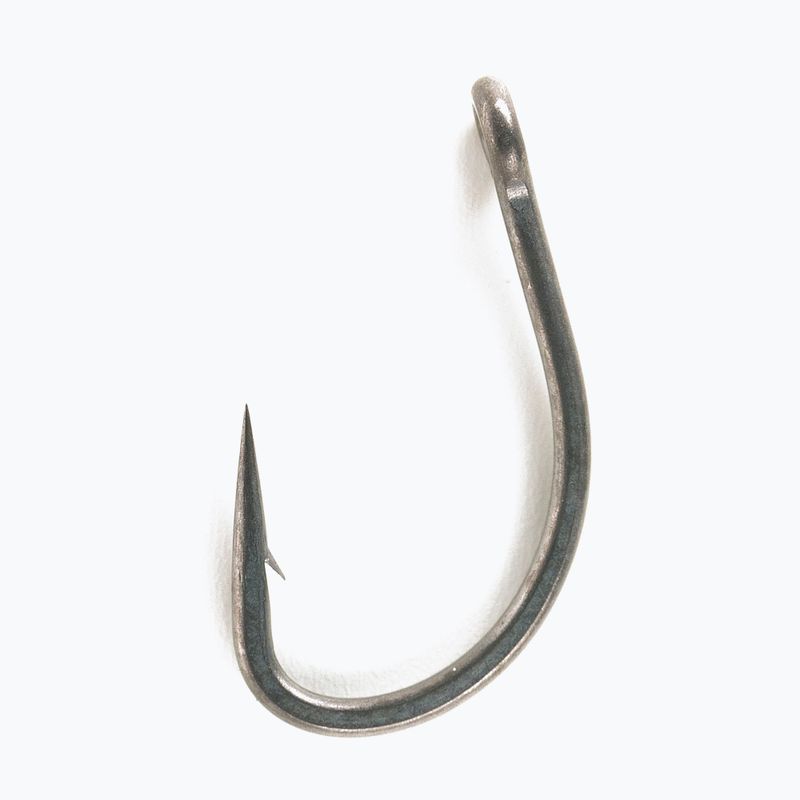 Fox Edges Karpfenhaken Armapoint Curve Shank Short grau CHK210