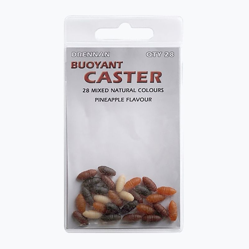 Drennan Buoyant Caster 28 Stück brauner Kunstwurmköder TGABBC001