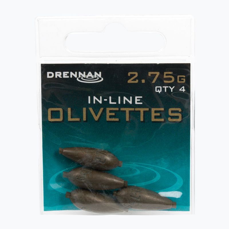 Drennan olive Gewichte mit Nadelspitze 4pcs braun TOOIO275