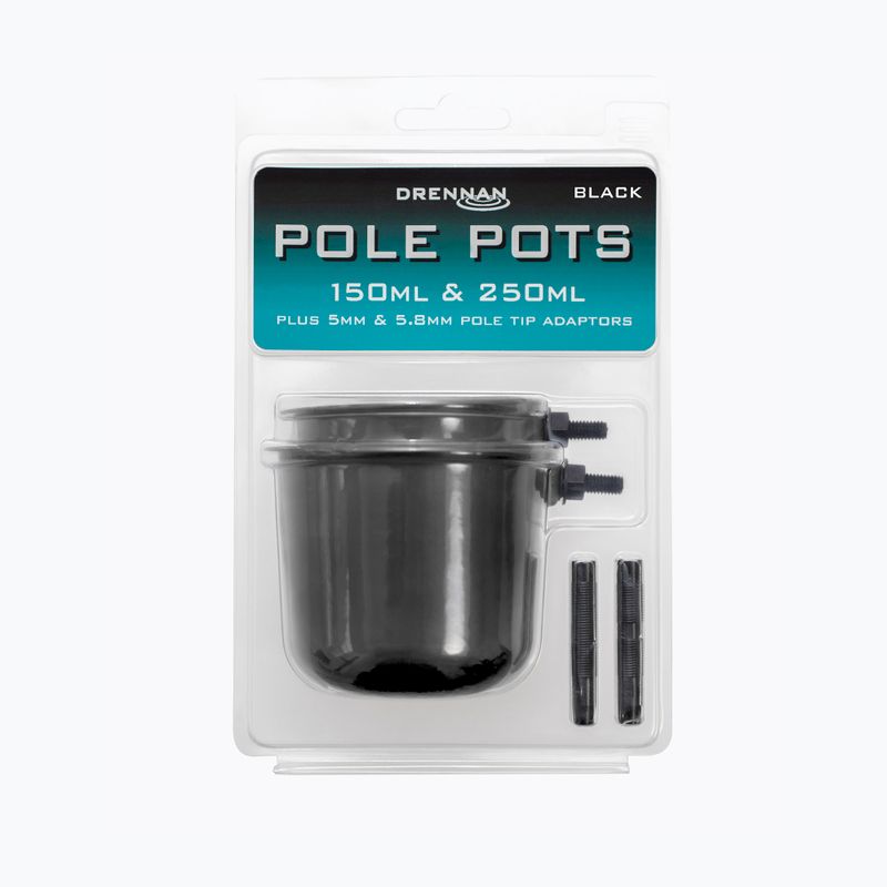 Drennan Stangentöpfe 2 Stück schwarz TOPP001