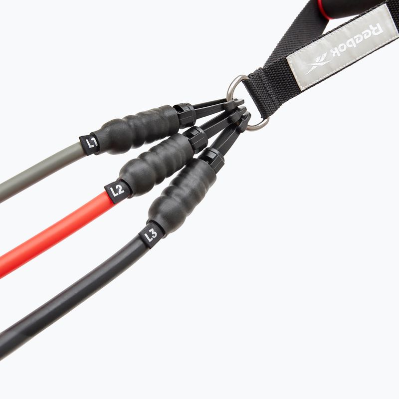 Reebok Power Tube farbige Übung Gummisatz RATB-334 3