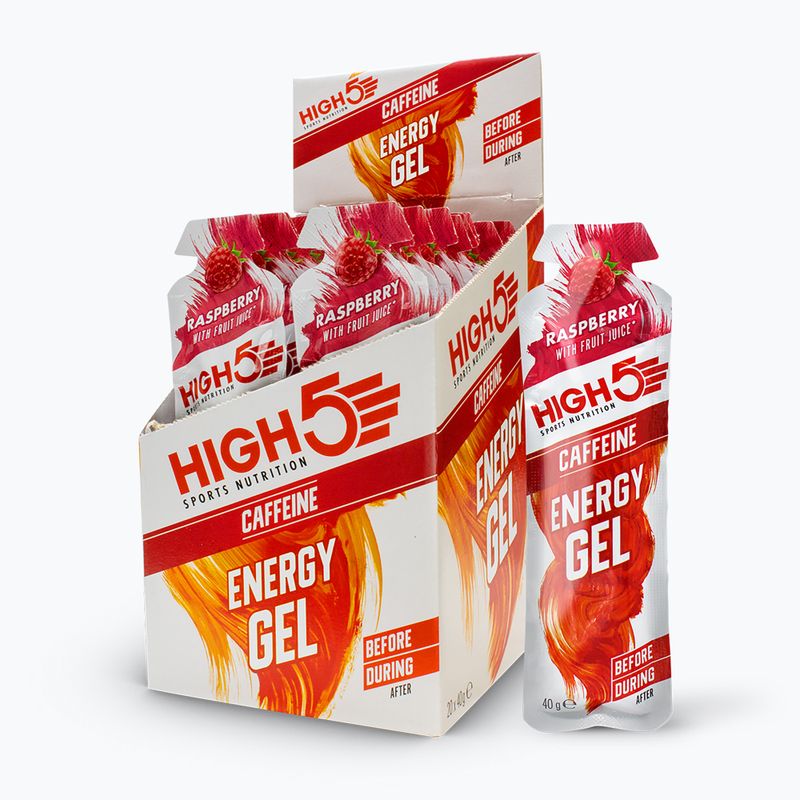 Energiegel HIGH5 Energy Caffeine 40 g faspberry
