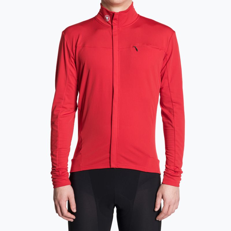 Fahrrad Longsleeve Herren Endura Xtract Roubaix red