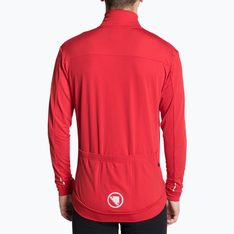 Fahrrad Longsleeve Herren Endura Xtract Roubaix red 2