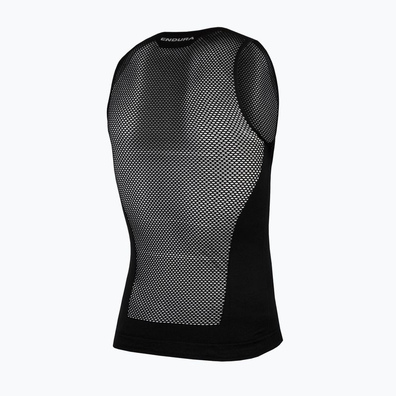 Herren Radfahren Sweatshirt Endura Fishnet II Ärmellos Baselayer schwarz 2