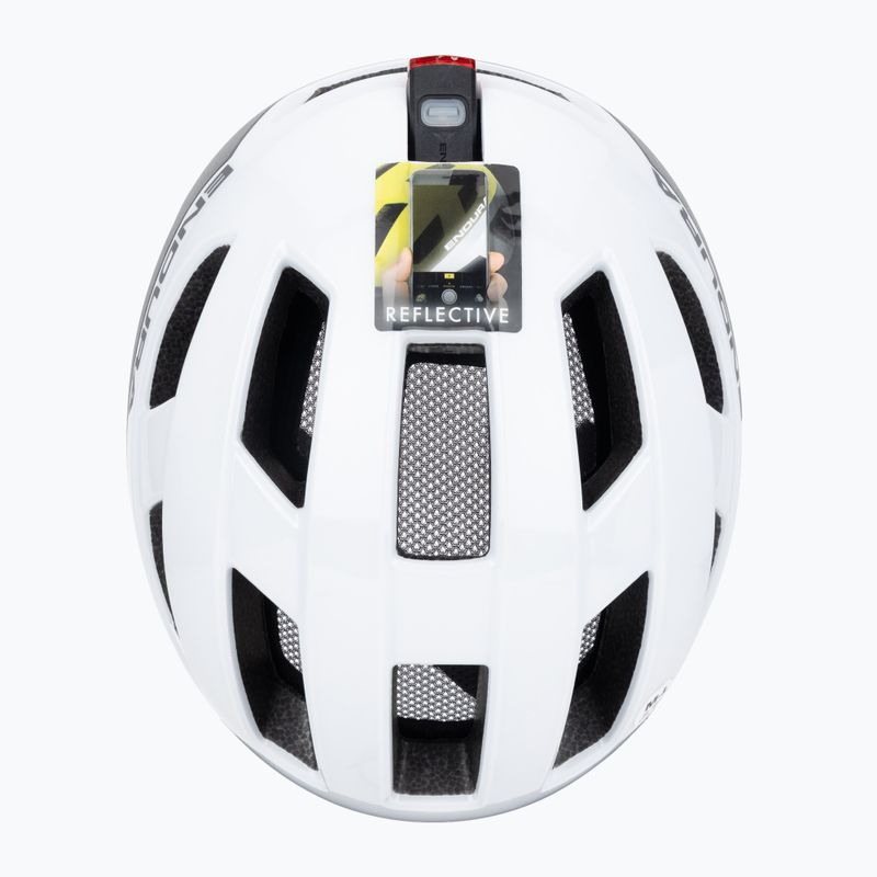 Endura Urban Luminite weißer Fahrradhelm 6
