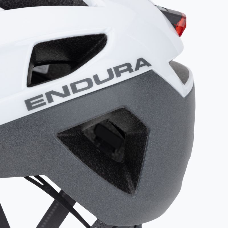 Endura Urban Luminite weißer Fahrradhelm 7