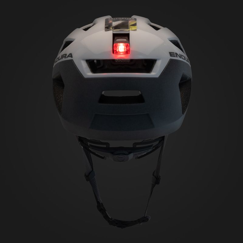 Endura Urban Luminite weißer Fahrradhelm 8