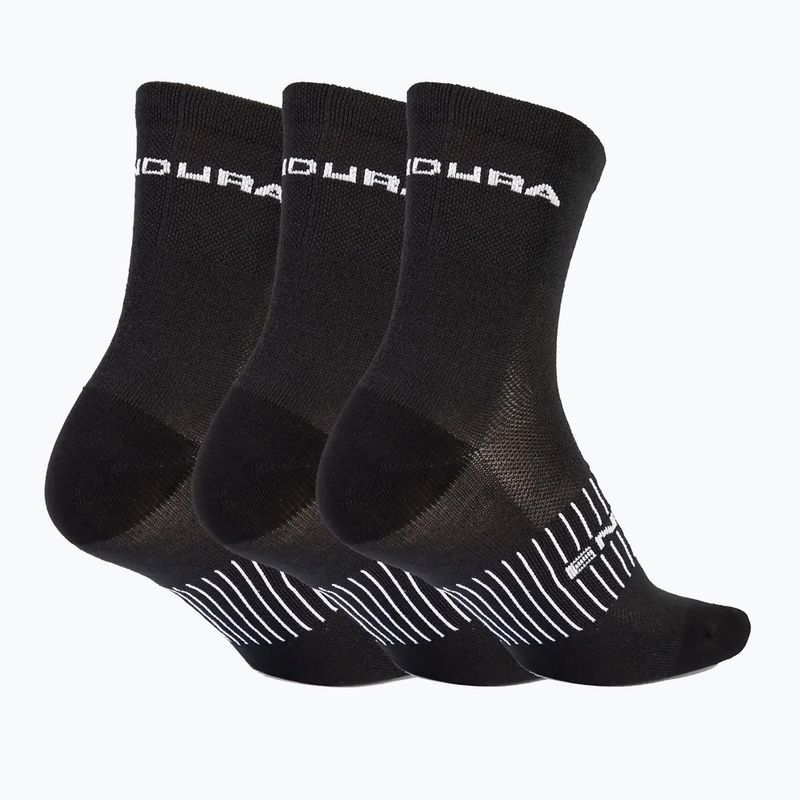 Fahrrad Socken Herren Endura Coolmax Race 3-pak black 2